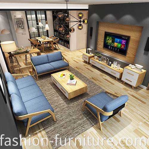 Linen Sofa Set